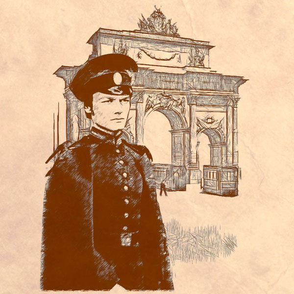 Йока Йелен в школьной форме на проспекте Магнитного Камня