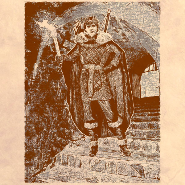 Славуш встречает Волчка в замке