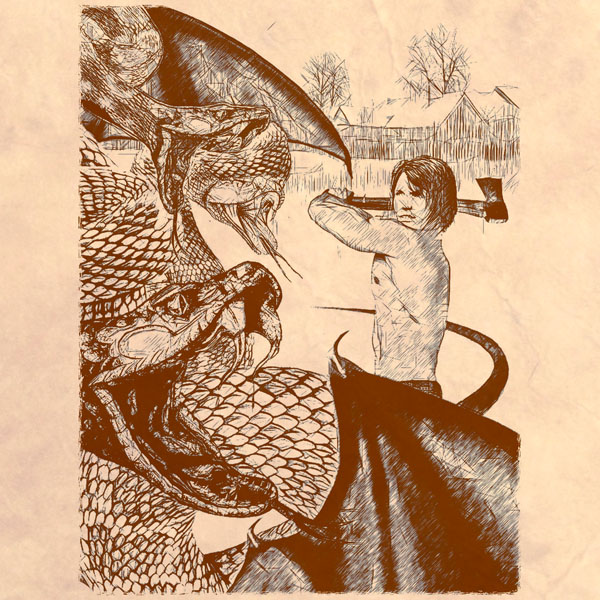 Зимич убил трехглавого змея