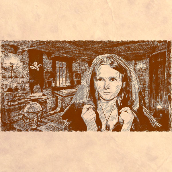 Спаска в своей комнате в замке