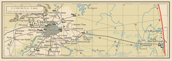 Карта Северского Государства, северо-восточная часть